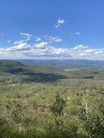 Cloudy sky view at the top of mountain at Toowoomba picnic point lookout on the crest of the Great Dividing Range, around 700 metres 2,300 ft above sea level, Queensland, Australia. photo