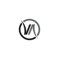 Letter V or VA logo or icon design vector