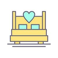 Double Bed Vector Icon