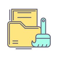 Data Cleaning Vector Icon