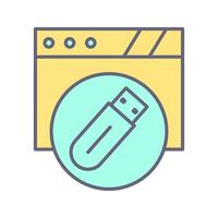 Usb Flash Drive Vector Icon