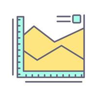 Spline Chart Vector Icon