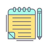 Notepad Vector Icon