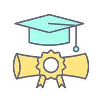 icono de vector de graduación