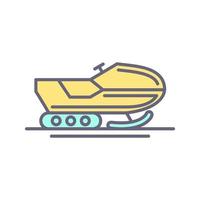 Snowmobile Vector Icon