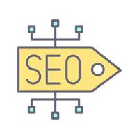 icono de vector de etiqueta seo