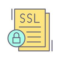 icono de vector de ssl