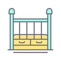 Baby Crib Vector Icon