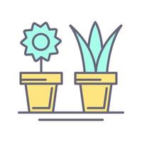 icono de vector de plantas de casa