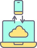 icono de vector de transferencia de datos