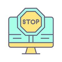 Stop Vector Icon