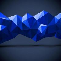 Abstract geometric background with blue polygonal line vector