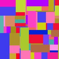 Flat colorful pattern with chaotic tiled rectangles vector