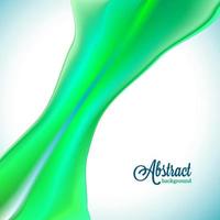 Abstract blurred background with green flowing wave vector