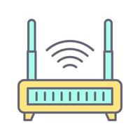 icono de vector de enrutador wifi