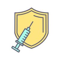 icono de vector de vacunacion