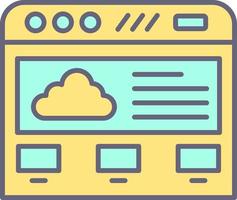 Cloud Computing Vector Icon