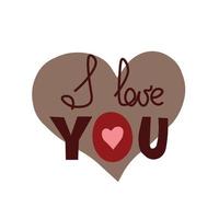 I Love You Sticker Vector Illustration 3394652 Vector Art at Vecteezy