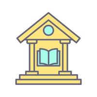 icono de vector de biblioteca