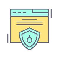 icono de vector de seguridad web