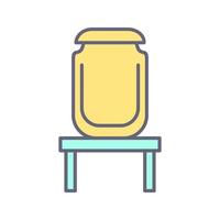 Jar on Display Vector Icon