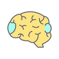 icono de vector de cerebro