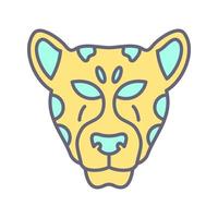 icono de vector de leopardo