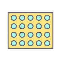 Colored Palette Vector Icon