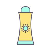 Sunblock Cream Vector Icon