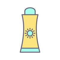 Sunblock Cream Vector Icon