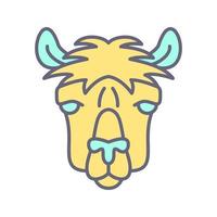 icono de vector de alpaca