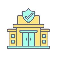 Insurance Office Vector Icon