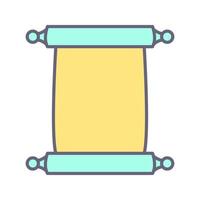 Scroll of Paper Vector Icon