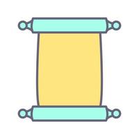 Scroll of Paper Vector Icon