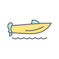 Speed Boat Vector Icon