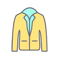 icono de vector de chaqueta elegante