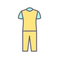 Pyjamas Suit Vector Icon