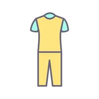 icono de vector de traje de pijama