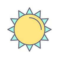 Sun Vector Icon