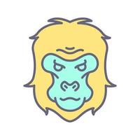 Gorilla Vector Icon