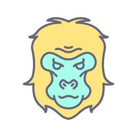 Gorilla Vector Icon