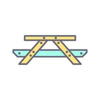 Picnic of Table Vector Icon