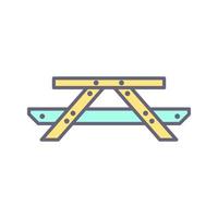 Picnic of Table Vector Icon