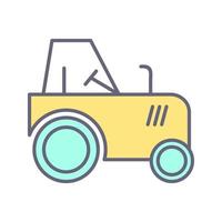 icono de vector de tractor