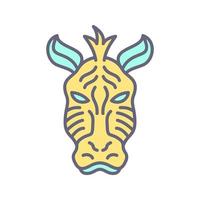 Zebra Vector Icon