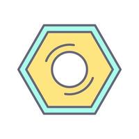 Nut Vector Icon