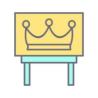 Crown Exhibit Vector Icon