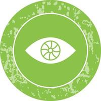 icono de vector de ojo único