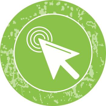 icono de vector de clic único