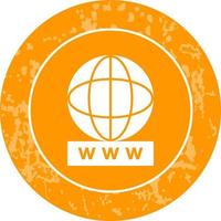 Unique World Wide Web Vector Icon